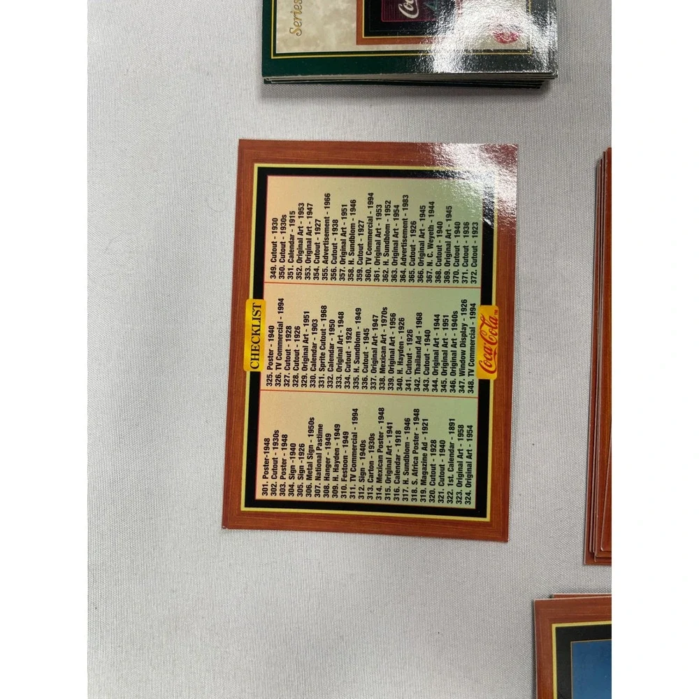1995 Coca-Cola Series 4 Trading Cards Lot Vintage Pinup Ads Collect-A-Card‎